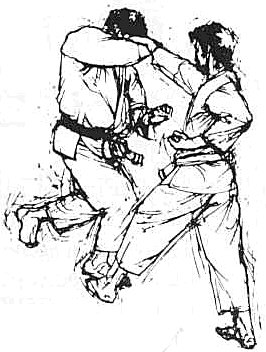 graphic drawing of fighters punching