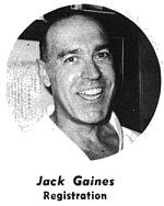 Jack Gaines, Registration